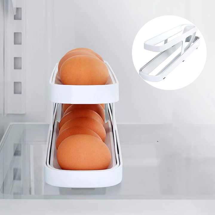Automatic Scrolling Egg Rack Holder Storage Box | Bowlift