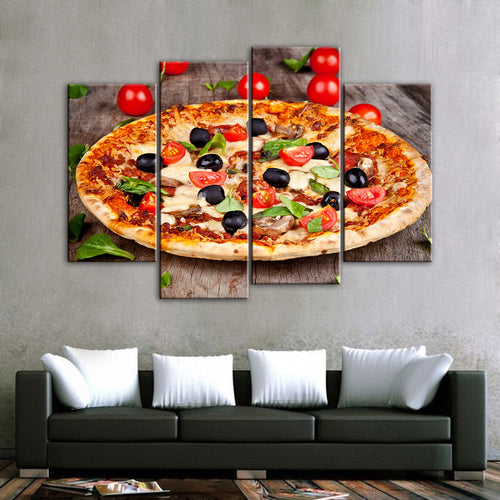 Gourmet Pizza - Canvas Wall Art Painting | Bowlift