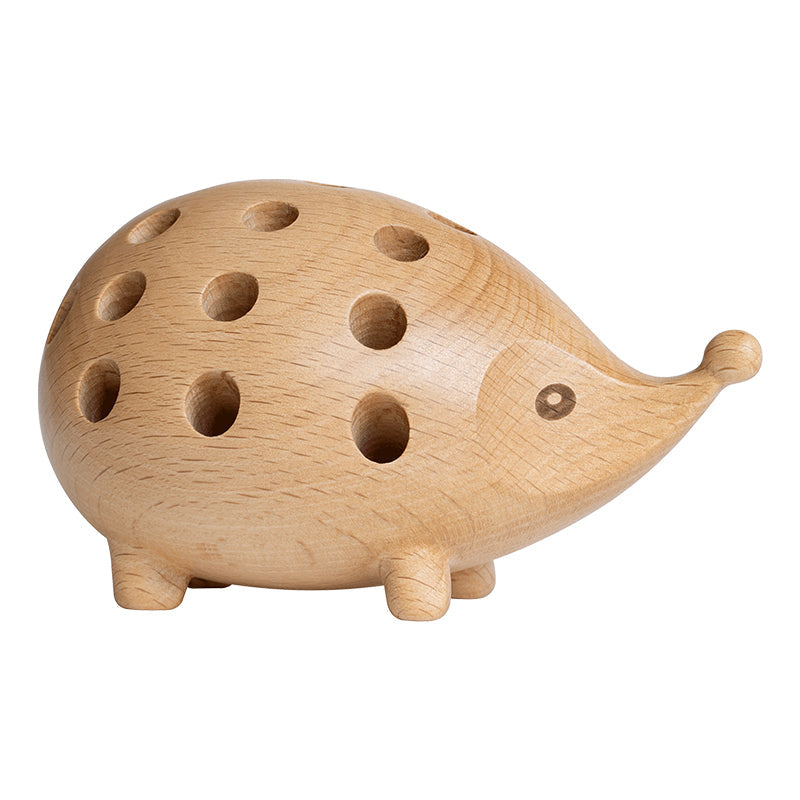 BowLift | Wood Creative Small Hedgehog Pencil Holder, Good Gift for Your Family or friends
