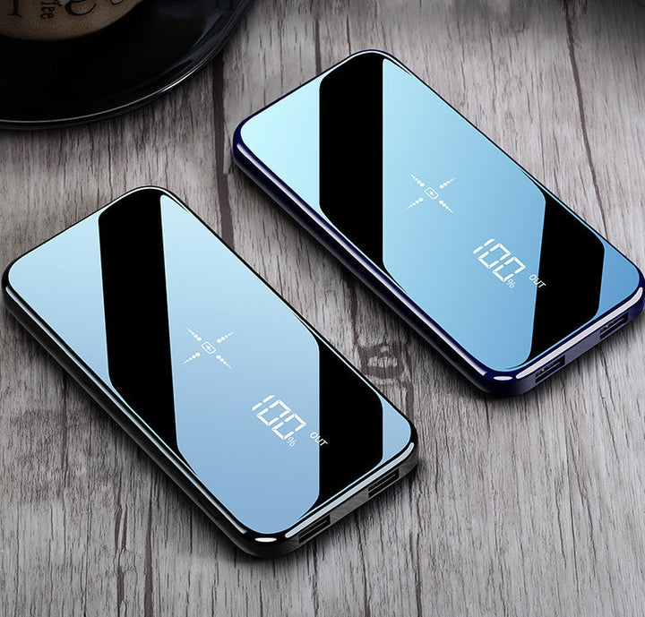 BowLift | Portable Wireless Ultra-thin 10000mAh Power Bank With Digital LCD Display Full Screen, Charge Three Phones Simultaneously
