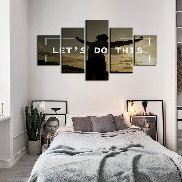 Let's Do This 5 Piece - Canvas Wall Art Painting | Bowlift