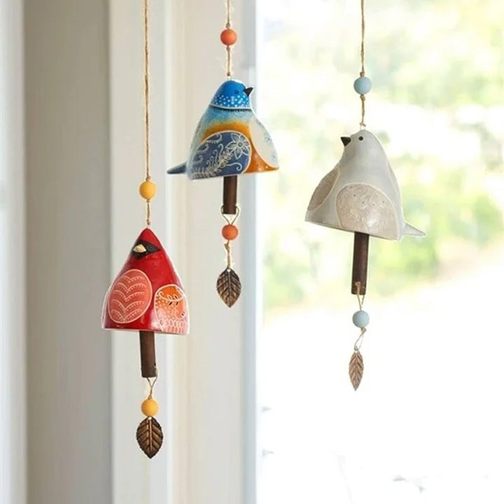 Ceramic Bird Wind Chime Song Bell Garden Yard Home Decoration | Bowlift