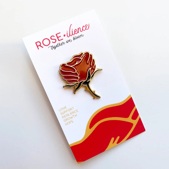 BowLift | Rose Resilience Enamel Lapel Pin