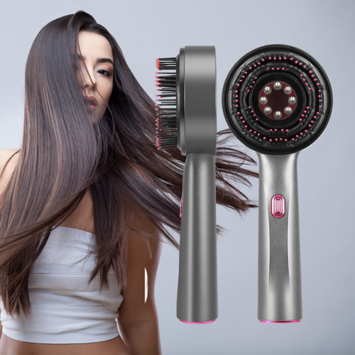 BowLift | Scalp Massaging Brush with Red Light Therapy | Promotes Hair Growth & Relieves Scalp Tension for Healthier Hair