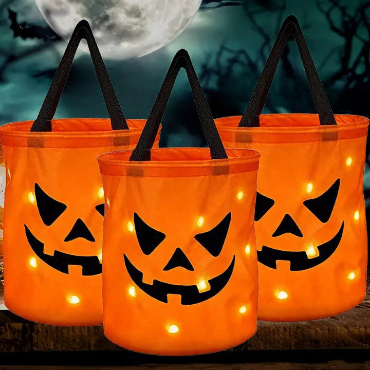 BowLift | Light Up Pumpkin Halloween Treat Bag