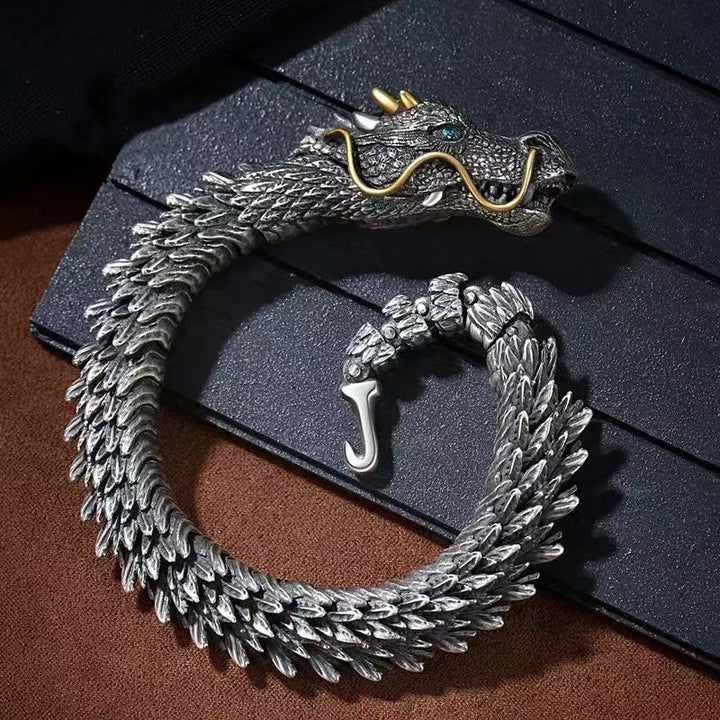 BowLift | Silver Handmade Dragon Chain Bracelet