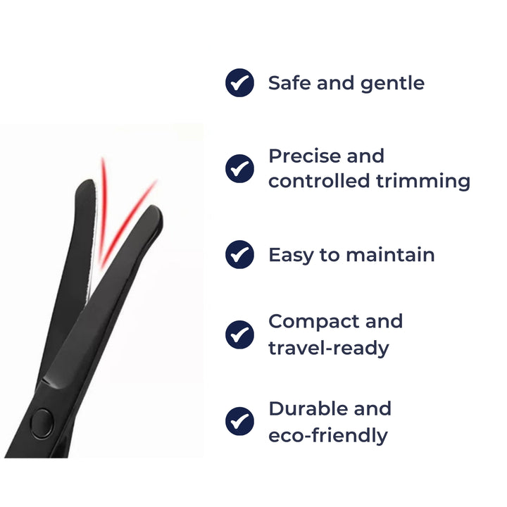 Rounded Tip Safety – Rust-Resistant Stainless Steel – Painless Grooming for Men & Women Bowlift