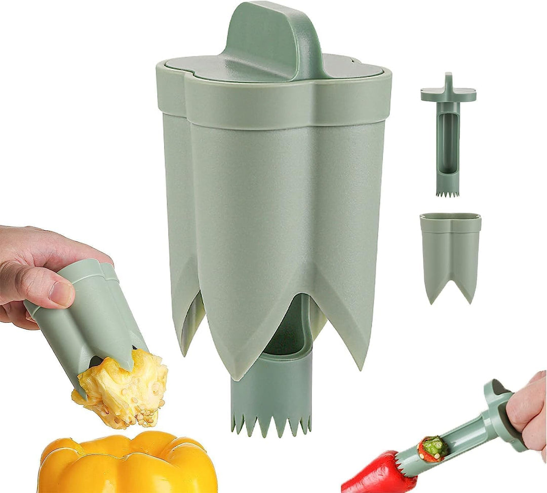2-In-1 Fruit Pepper Corer | Bowlift