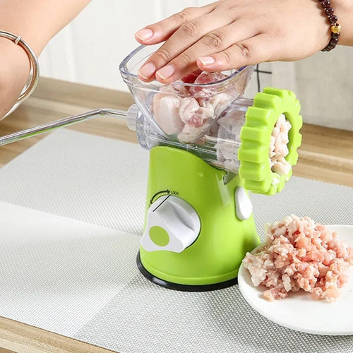 Manual Meat Mincer Grinder Bowlift