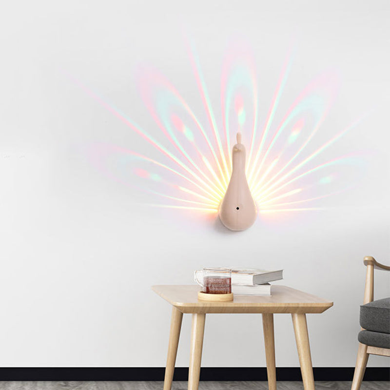 BowLift | Peacock Led Projector Wall Lights For Bedroom