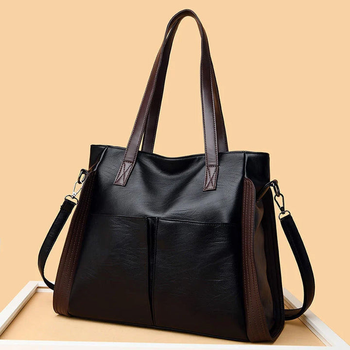 Women's tote bag made of soft leather with large capacity | Bowlift