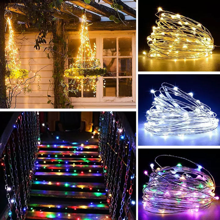 USB Remote Control Copper Wire Light String for Holiday Decoration | Bowlift