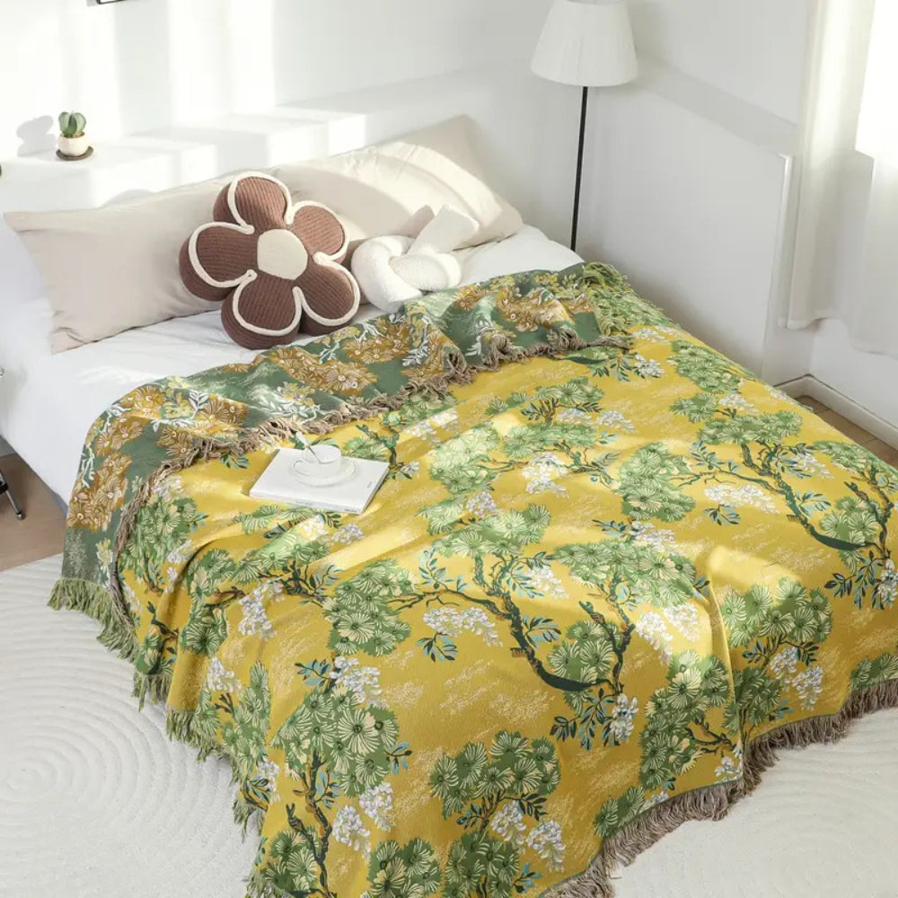 BowLift | Lush Mulberry Trees Cotton Blanket