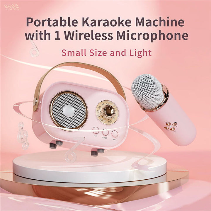 BowLift | Mini Karaoke Machine & Bluetooth Speaker With Wireless Microphone