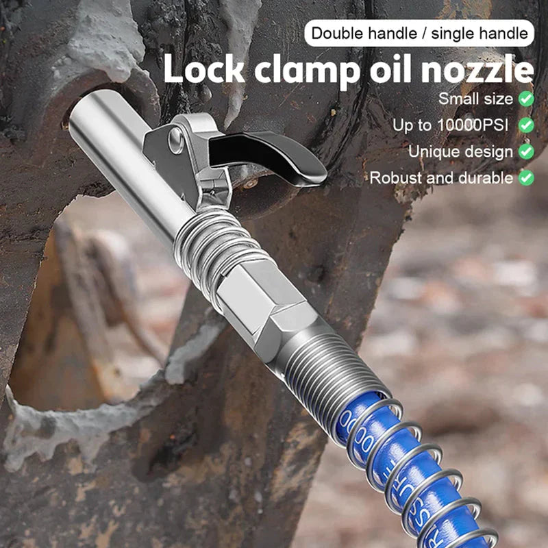 Strong lock on grease couplings | Bowlift