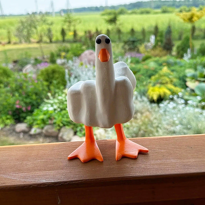 BowLift | Duck ornament in the shape of the middle finger