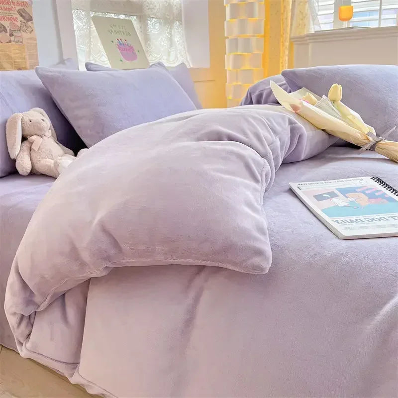 BowLift | Verdict Flannel Fleece Duvet Cover - CozyCover