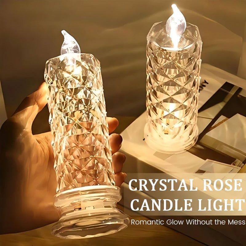 BowLift |  Crystal Rose Candle Holder - Romantic charm without being messy