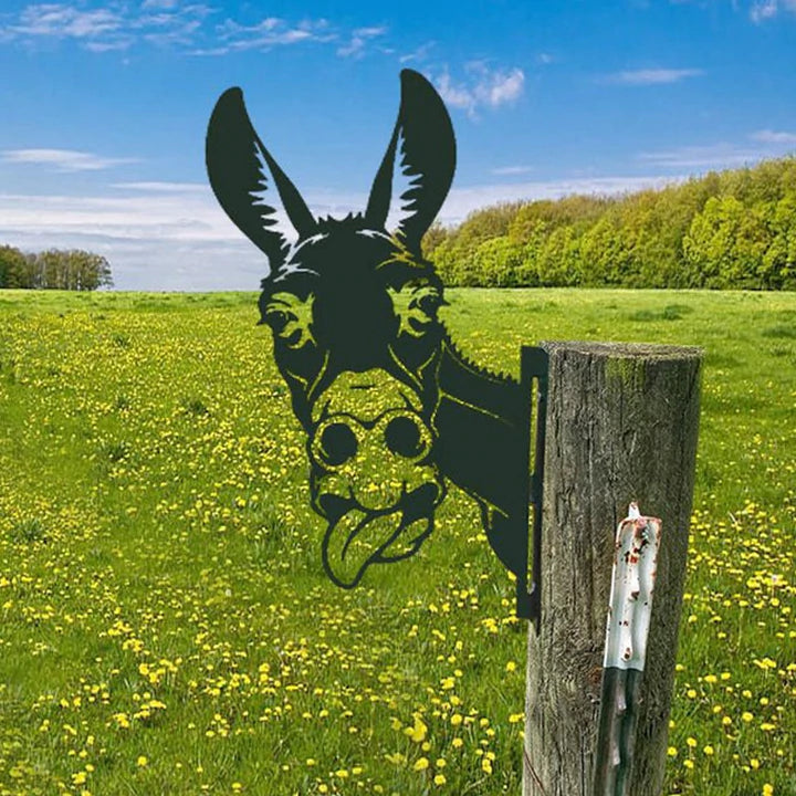 BowLift | Outdoor Garden Farm Peeping Goat Metal Artwork Indoor Decoration