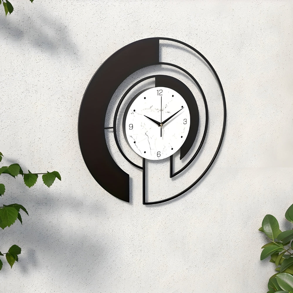 Quiet geometric wall clock with peaceful run for tranquil spaces Bowlift