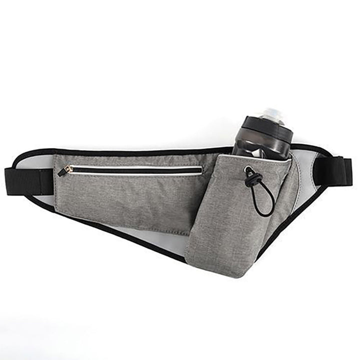 BowLift | Waterproof Sports Waist Bag with Adjustable Bottle Holder & Night Reflective Strip, for Running, Camping, Jogging, Hiking, Trip and More