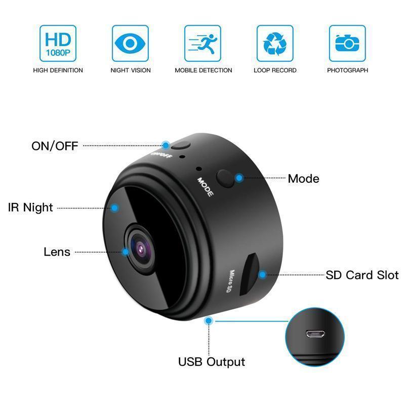1080p Magnetic WiFi Mini Camera-RV Motorhome Rear View Camera Bowlift