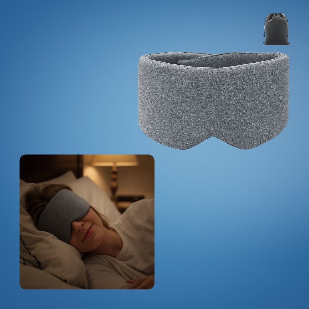 Total Light Blocking – Soft Cotton Comfort – Breathable Fit – Blocks All Light for Travel, Naps & Deep Sleep Bowlift