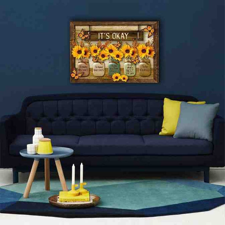 BowLift | Butterfly Sunflowers Wall Art