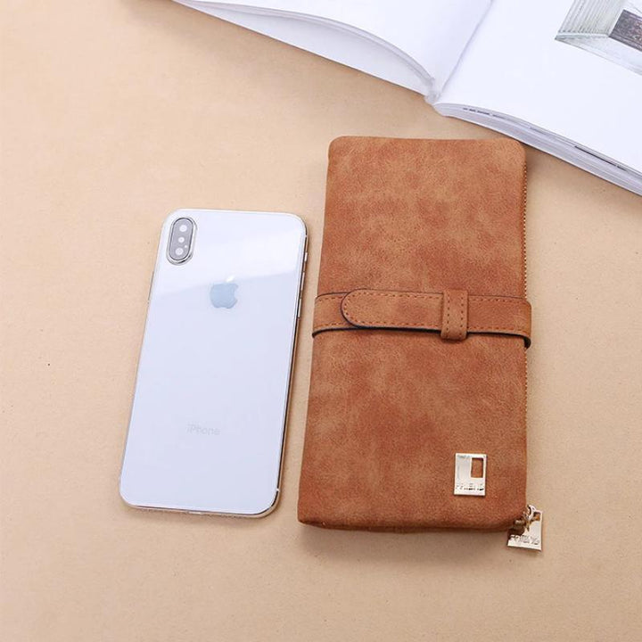 Long wallet with two compartments for women | Bowlift