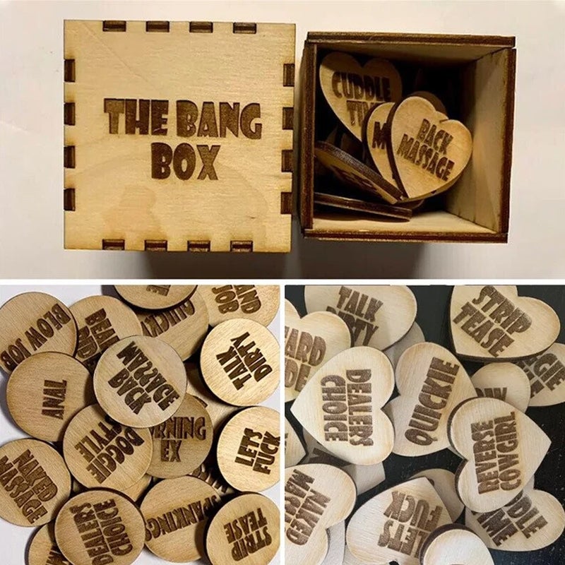 BowLift | Fun Date Night Activity Tokens & Box (Set of 20 Pieces)
