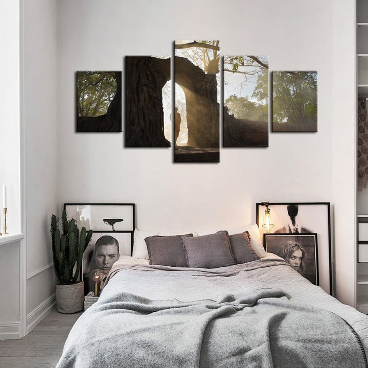 5 Piece Lone Man Nature - Canvas Wall Art Painting | Bowlift