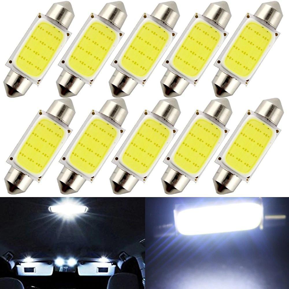 BowLift | 10pcs Car Interior Dome Lights COB 1.5W DC12V LED Bulbs Lamp Plate