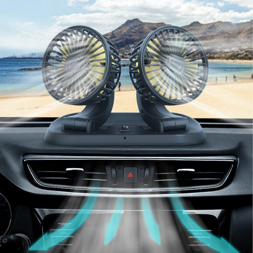 Double head car cooling air circulation fan | Bowlift