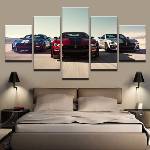 Racing Luxury Cars 5 Piece - Canvas Wall Art Painting | Bowlift