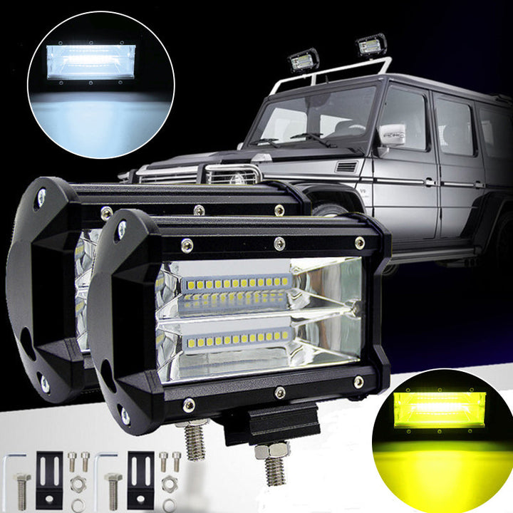 BowLift | 5 Inch Amber White Light Strobe Work Light Pods