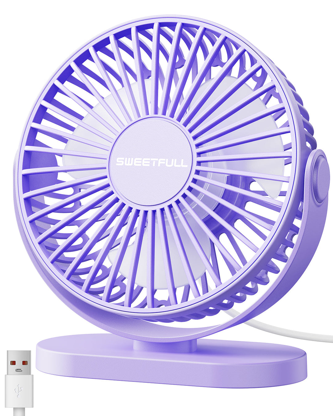 2-in-1 Hook & Desk Fan - 3-Speed with 360° Rotation | Bowlift