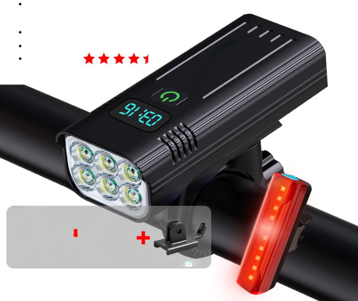 BowLift | 5000 Lumen USB Rechargeable Bike Light with Mounts