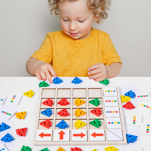 BowLift | Wooden Table Color Direction Game For Kids