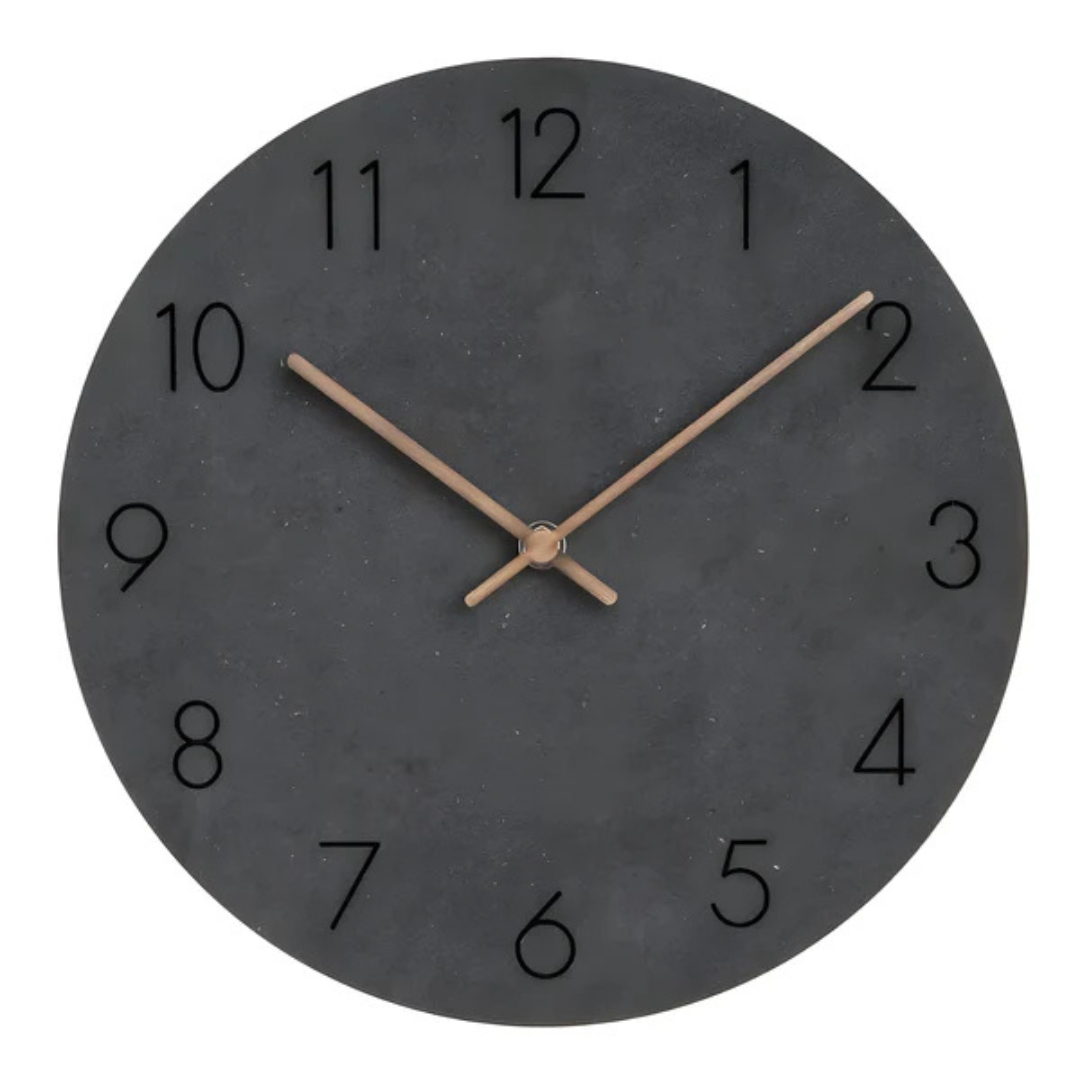 BowLift | Wooden wall clock with minimalist style and elegance