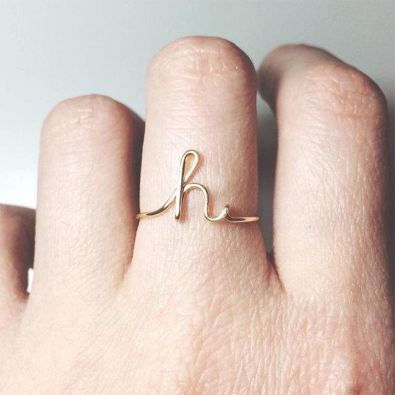 BowLift | Simple A-Z Letter Ring