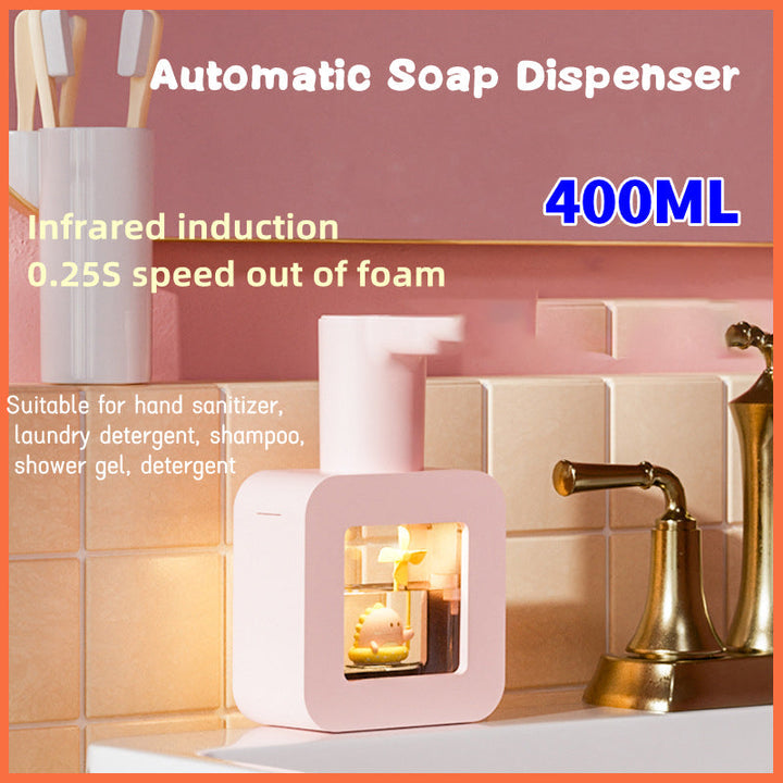 BowLift | Cute Pet Transparent Automatic Soap Dispenser