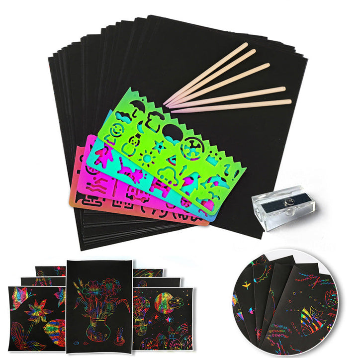 BowLift | Magical scratch card set with rainbow colors