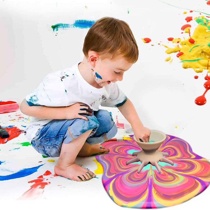 BowLift | Pouring Colors Flower Split Art Cup
