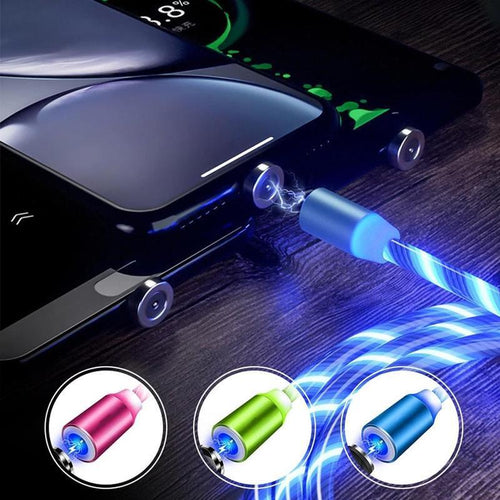 Magnetic USB charging cable with LED | Bowlift