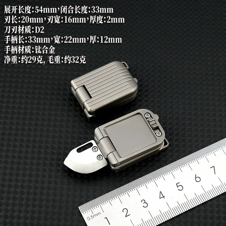 BowLift | Titanium Mini Folding Keychain: Outdoor, Self-Defense, Portable Express Opener