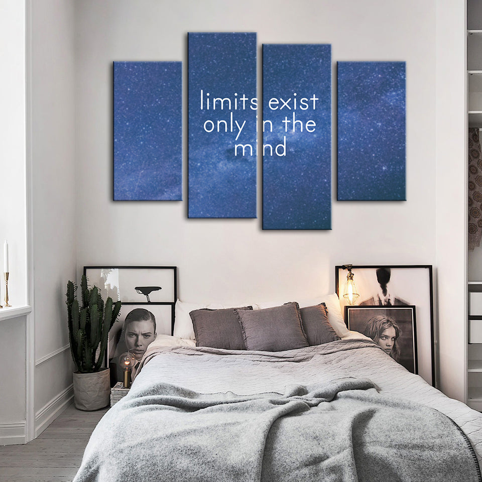 Only In The Mind 4 Piece - Canvas Wall Art Painting | Bowlift