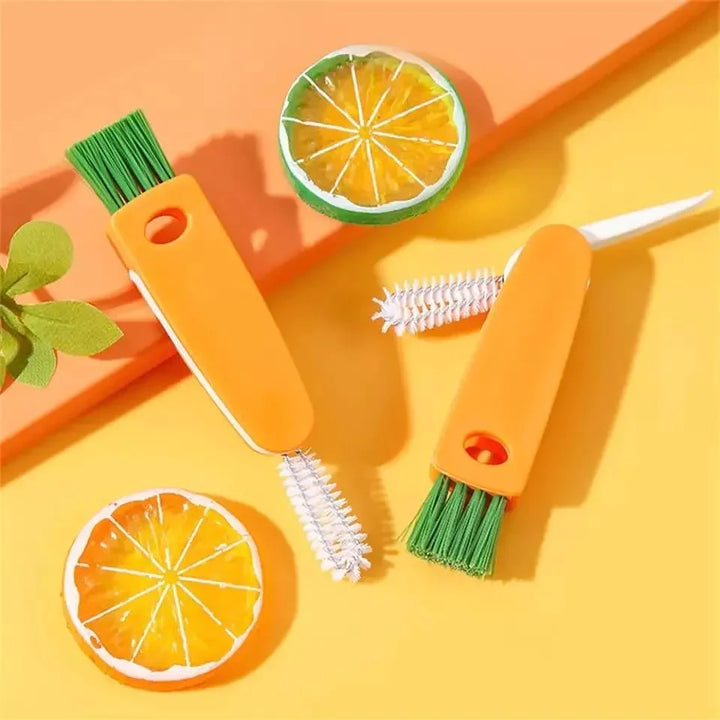 3 in 1 Bottle Lid Rubber Ring Groove Gap Cleaning Brush, Multifunctional Bottle Gap Cleaner Bowlift