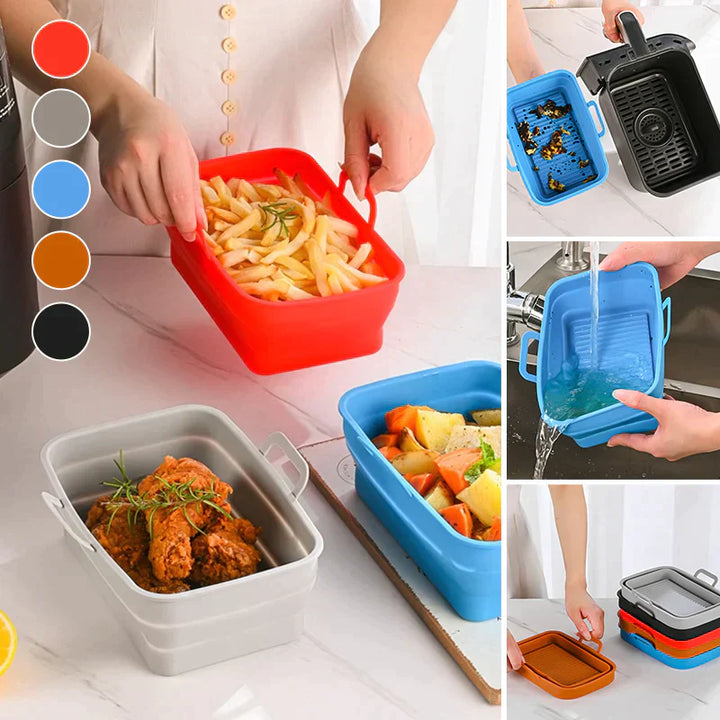 Foldable Air Fryer Silicone Baking Tray | Bowlift