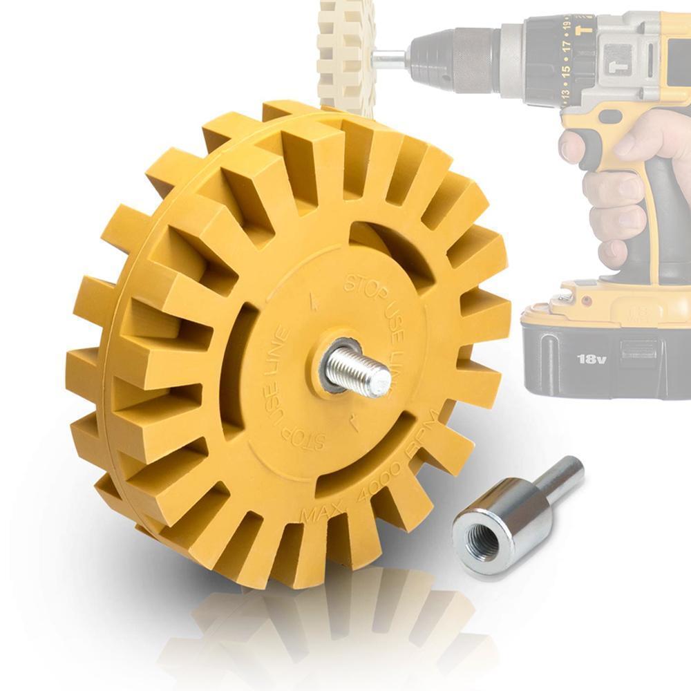 4 inch eraser wheel, decal removal tool | Bowlift