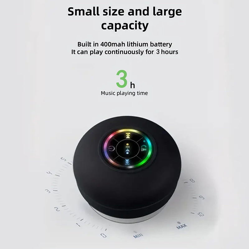 BowLift | Mini Bluetooth Shower Speaker with LED Light